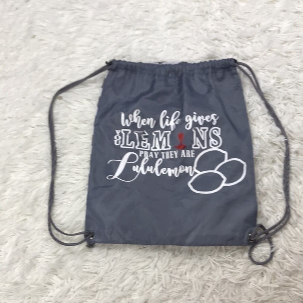 Drawstring Bag “Lululemon” When Life gives you lemons
